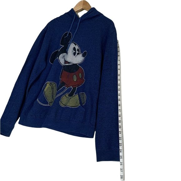 Disney Parks Mickey Mouse Blue Pullover Hoodie Sweater Women's Size Medium - Picture 4 of 8